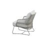 4Seasons Outdoor "Sempre" Loungesessel, Edelstahl anthrazit, Rope silver grey