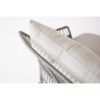 4Seasons Outdoor "Sempre" Loungesofa 2,5 sitzig, Edelstahl anthrazit, Rope silver grey