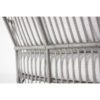 4Seasons Outdoor "Sempre" Loungesofa 2,5 sitzig, Edelstahl anthrazit, Rope silver grey