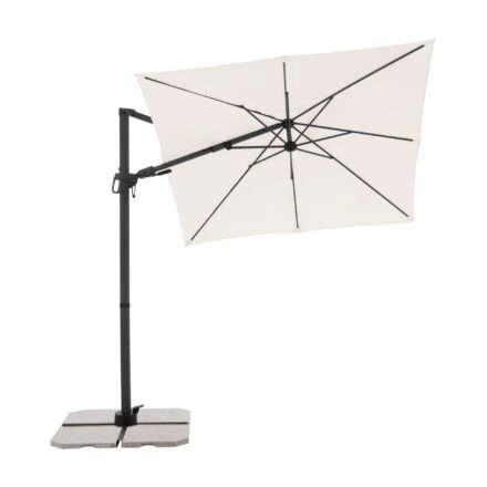 Derby "DX" Ampelschirm, quadratisch, 210x210 cm, Farbe 820 Natur