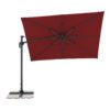 Doppler "Active Green Edition" Ampelschirm, rechteckig, 310x210 cm, Farbe 833 Bordeaux