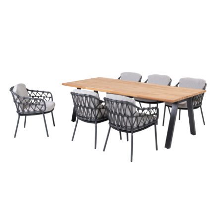 4Seasons Outdoor Gartenmöbel-Set mit Diningsessel "Calpi" und Tisch "Ambassador" 240x100 cm
