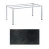 Kettler "Cubic" Tischgestell 180x95 cm, Aluminium silber mit HPL-Platte Titanit anthrazit