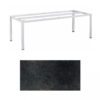 Kettler "Cubic" Tischgestell 220x95 cm, Aluminium silber mit HPL-Platte Titanit anthrazit