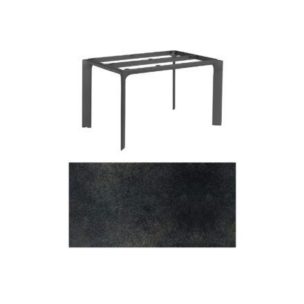 Kettler "Diamond" Tischsystem Gartentisch, Gestell Aluminium anthrazit, Tischplatte HPL Titanit anthrazit, 140x70 cm