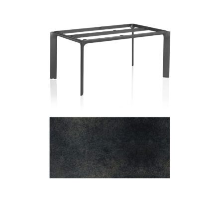 Kettler "Diamond" Tischsystem Gartentisch, Gestell Aluminium anthrazit, Tischplatte HPL Titanit anthrazit, 160x95 cm