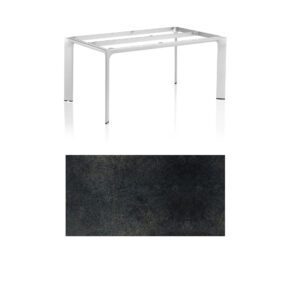 Kettler "Diamond" Tischsystem Gartentisch, Gestell Aluminium silber, Tischplatte HPL Titanit anthrazit, 160x95 cm
