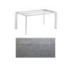 Kettler "Diamond" Tischsystem Gartentisch, Gestell Aluminium silber, Tischplatte HPL Grau mit Fräsung, 180x95 cm