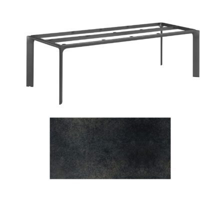 Kettler "Diamond" Tischsystem Gartentisch, Gestell Aluminium anthrazit, Tischplatte HPL Titanit anthrazit, 220x95 cm