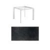 Kettler "Diamond" Tischsystem Gartentisch, Gestell Aluminium silber, Tischplatte HPL Titanit anthrazit, 95x95 cm
