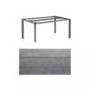 Kettler "Edge" Gartentisch, Gestell Aluminium anthrazit, Tischplatte HPL Grau mit Fräsung, 160x95 cm