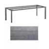 Kettler "Edge" Gartentisch, Gestell Aluminium anthrazit, Tischplatte HPL Grau mit Fräsung, 220x95 cm