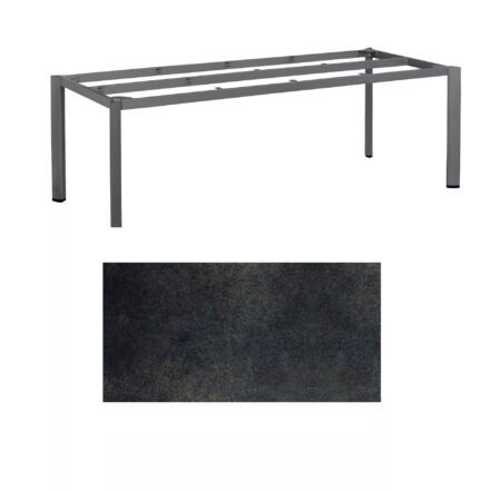 Kettler "Edge" Gartentisch, Gestell Aluminium anthrazit, Tischplatte HPL Titanit, 220x95 cm