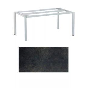Kettler "Edge" Gartentisch, Gestell Aluminium silber, Tischplatte HPL Titanit, 180x95 cm