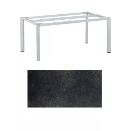 Kettler "Edge" Gartentisch, Gestell Aluminium silber, Tischplatte HPL Titanit, 180x95 cm