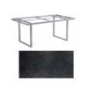 Kettler "Skate" Gartentisch Casual Dining, Gestell Aluminium silber, Tischplatte HPL Titanit anthrazit, 160x95 cm, Höhe ca. 68 cm