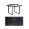 Kettler "Skate" Gartentisch Casual Dining, Gestell Aluminium anthrazit, Tischplatte HPL Titanit anthrazit, 95x95 cm, Höhe ca. 68 cm