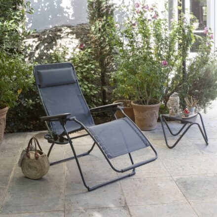Lafuma "Futura" Relaxsessel, Gestell Stahl titane, Sitzfläche Batyline® Duo obsidian © LAFUMA MOBILIER - Pierrick Verny