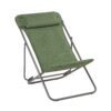 Lafuma Liegestuhl "Maxi Transat Plus BeComfort®", Gestell Stahl titane, Liegefläche BeComfort® olive