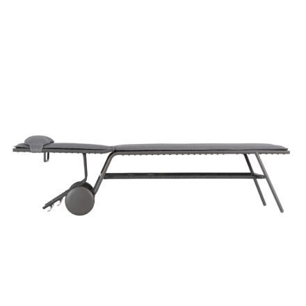 Lafuma Sonnenliege "Miami II BeComfort®" in Komforthöhe, Gestell Stahl titane, Liegefläche BeComfort® silver