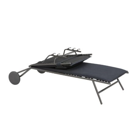 Lafuma Sonnenliege "Miami II BeComfort®", Gestell Stahl titane, Liegefläche BeComfort® dark grey
