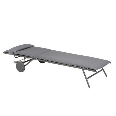 Lafuma Sonnenliege "Miami II BeComfort®", Gestell Stahl titane, Liegefläche BeComfort® silver