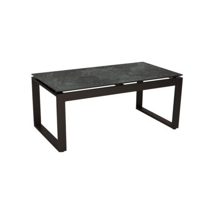 Stern "Allround" Beistelltisch, Gestell Aluminium schwarz matt, Tischplatte HPL slate