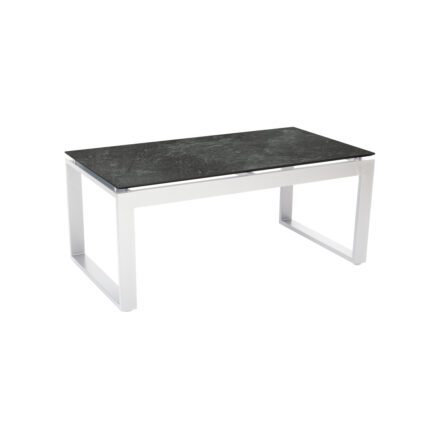 Stern "Allround" Beistelltisch, Gestell Aluminium weiß, Tischplatte HPL slate