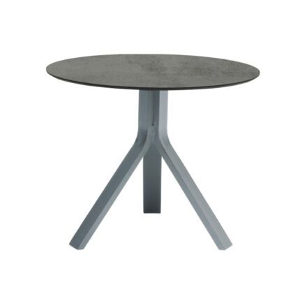 Stern "Freddie" Beistelltisch, Gestell Aluminium graphit, Tischplatte HPL Zement, Ø 65 cm, Höhe 53 cm