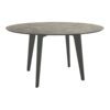 Stern Gartentisch rund 134 cm, Aluminium anthrazit, Tischplatte HPL Slate Stone