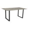 Stern Kufentisch, Gestell anthrazit, Tischplatte HPL Slate Stone, Tischgröße: 160x90 cm