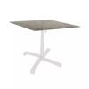 Stern "Livorno" Bistrotisch 80x80cm, Gestell Alu anthrazit, Tischplatte HPL Slate Stone