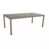 Stern Gartentisch, Gestell Aluminium graphit, Tischplatte HPL Slate Stone, 200x100 cm