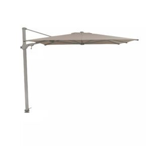 SUNCOMFORT® by GLATZ, Sonnenschirm "Varioflex", Gestellfarbe Texture silver, 330 x 270 cm, Dessin 053 - Light taupe