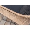 4Seasons Outdoor Serie "Belmond", Gestell Edelstahl anthrazit, Polyrattan natur, Kissen Olefin anthrazit