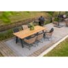 4Seasons Outdoor Gartenmöbel-Set mit Diningsessel "Belmond" und Gartentisch "Ambassador" 240x100 cm