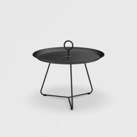 Houe "Eyelet" Beistelltisch, Gestell Stahl und Tischplatte Aluminium black, Ø 57,5 cm, H 41 cm