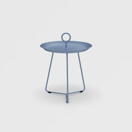 Houe "Eyelet" Beistelltisch, Gestell Stahl und Tischplatte Aluminium pigeon blue, Ø 45 cm, H 46,5 cm