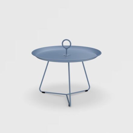 Houe "Eyelet" Beistelltisch, Gestell Stahl und Tischplatte Aluminium pigeon blue, Ø 57,5 cm, H 41 cm