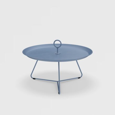 Houe "Eyelet" Beistelltisch, Gestell Stahl und Tischplatte Aluminium pigeon blue, Ø 70 cm, H 35 cm