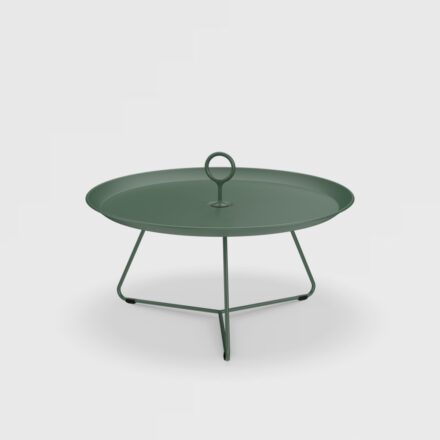 Houe "Eyelet" Beistelltisch, Gestell Stahl und Tischplatte Aluminium pine green, Ø 70 cm, H 35 cm