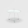 Houe "Eyelet" Beistelltisch, Gestell Stahl und Tischplatte Aluminium white, Ø 57,5 cm, H 41 cm