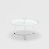 Houe "Eyelet" Beistelltisch, Gestell Stahl und Tischplatte Aluminium white, Ø 70 cm, H 35 cm