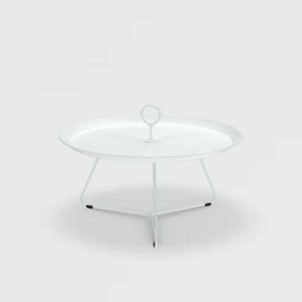 Houe "Eyelet" Beistelltisch, Gestell Stahl und Tischplatte Aluminium white, Ø 70 cm, H 35 cm
