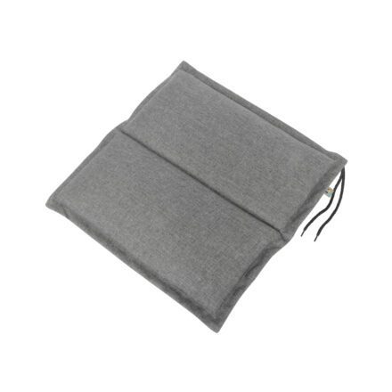 KETTtex Auflage/Sitzkissen, 50x50x3 cm, grau, mit Quersteppung & Reißverschluss