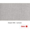 GLATZ Stoffmuster Dessin 550 Cement