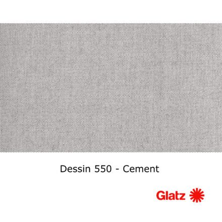 GLATZ Stoffmuster Dessin 550 Cement