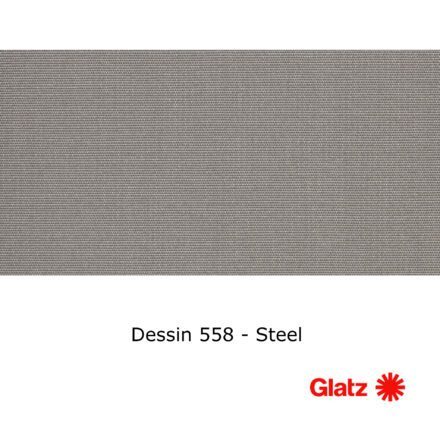 GLATZ Stoffmuster Dessin 558 Steel