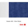 GLATZ Stoffmuster Dessin 602 Blue Stripe