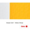 GLATZ Stoffmuster Dessin 624 Yellow Stripe